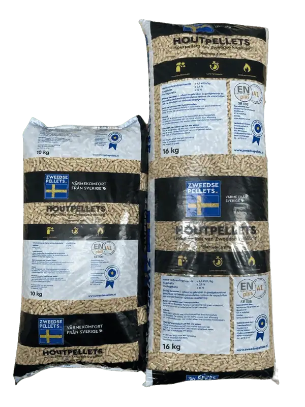 Træpiller 6mm ENplus A1 certificeret 26 x 16 kg.