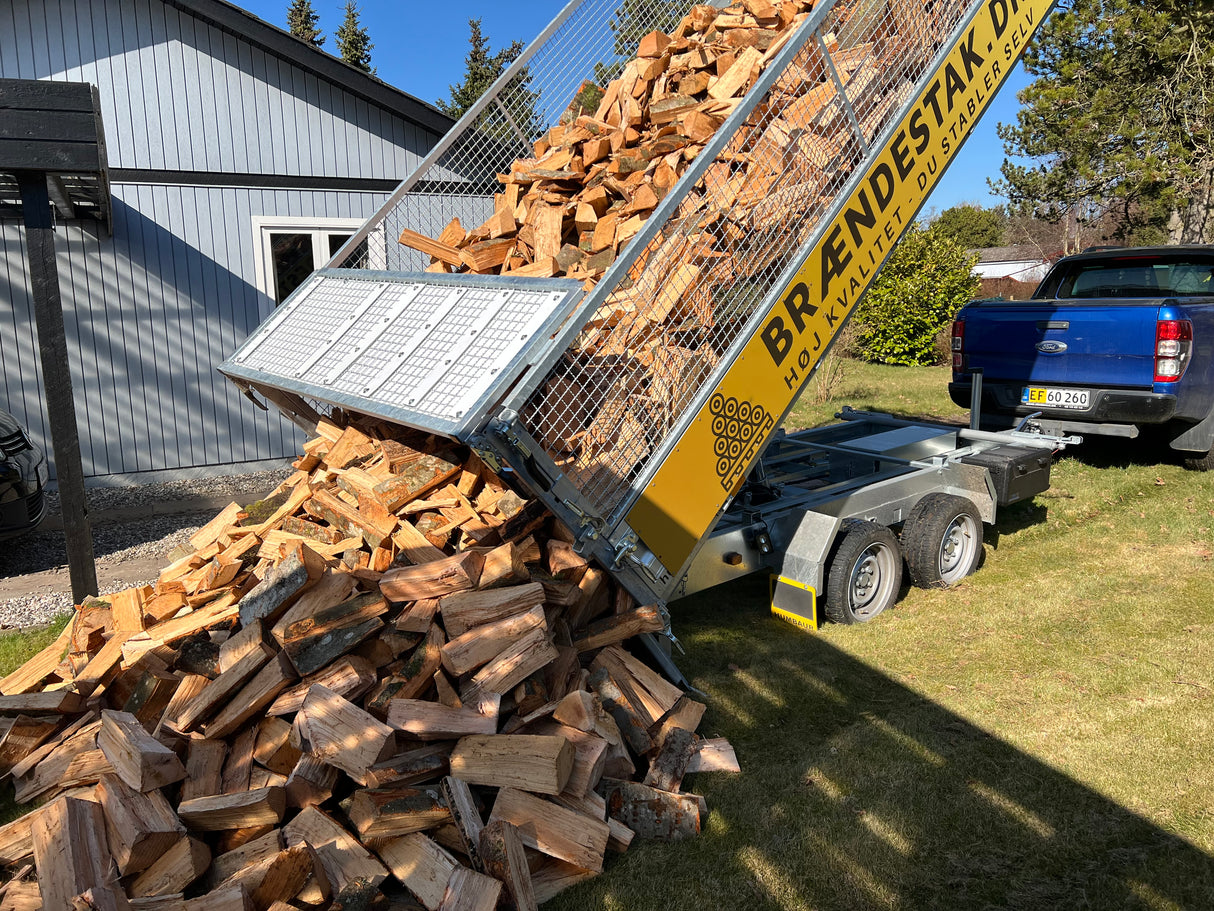 Birke brænde 5rm - Friskt - 30 cm