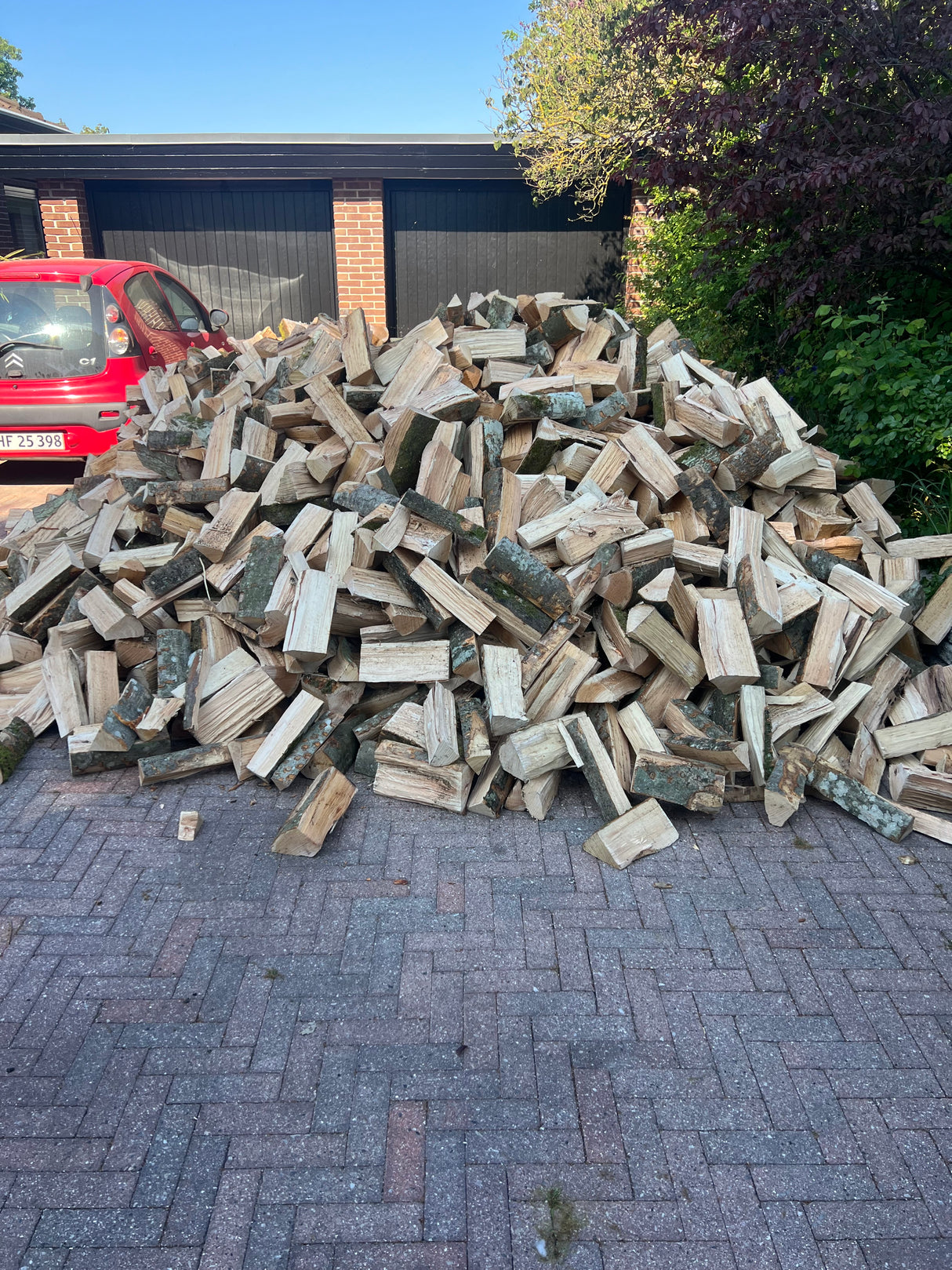 Birke brænde 10rm - OVN TØRRET