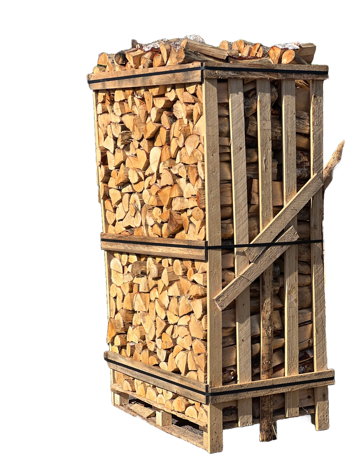 Blandet løv - Brændetårn - klart til brug