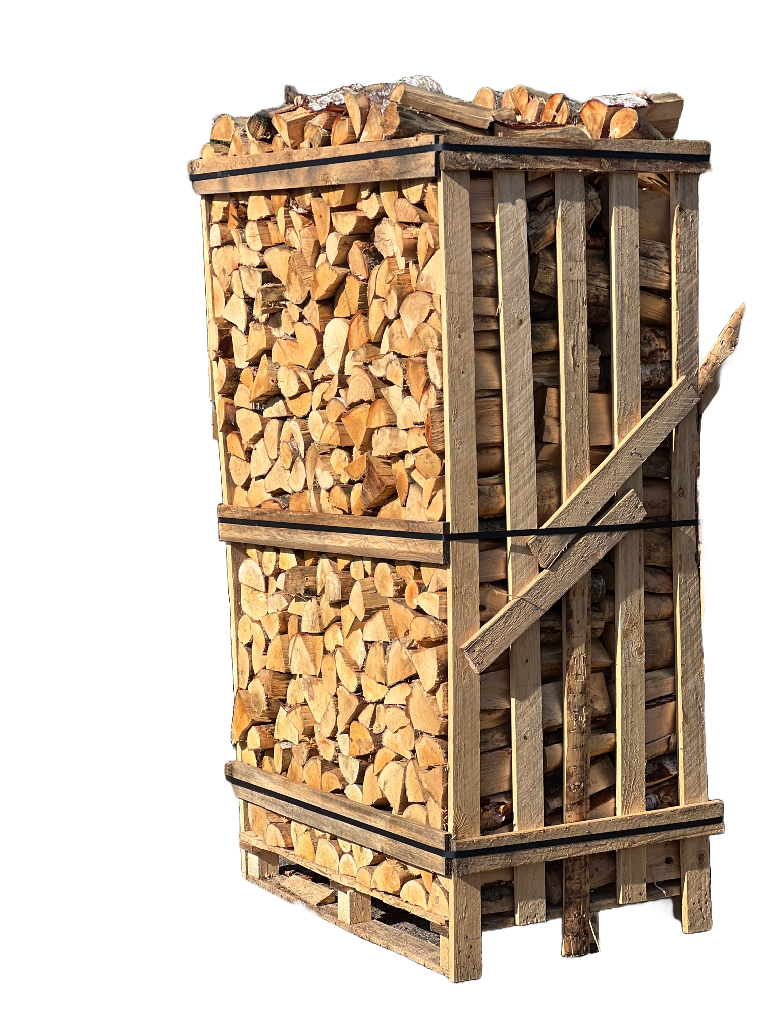 Blandet løv - Brændetårn - klart til brug