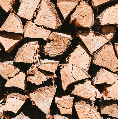 Birke brænde 10rm - OVN TØRRET
