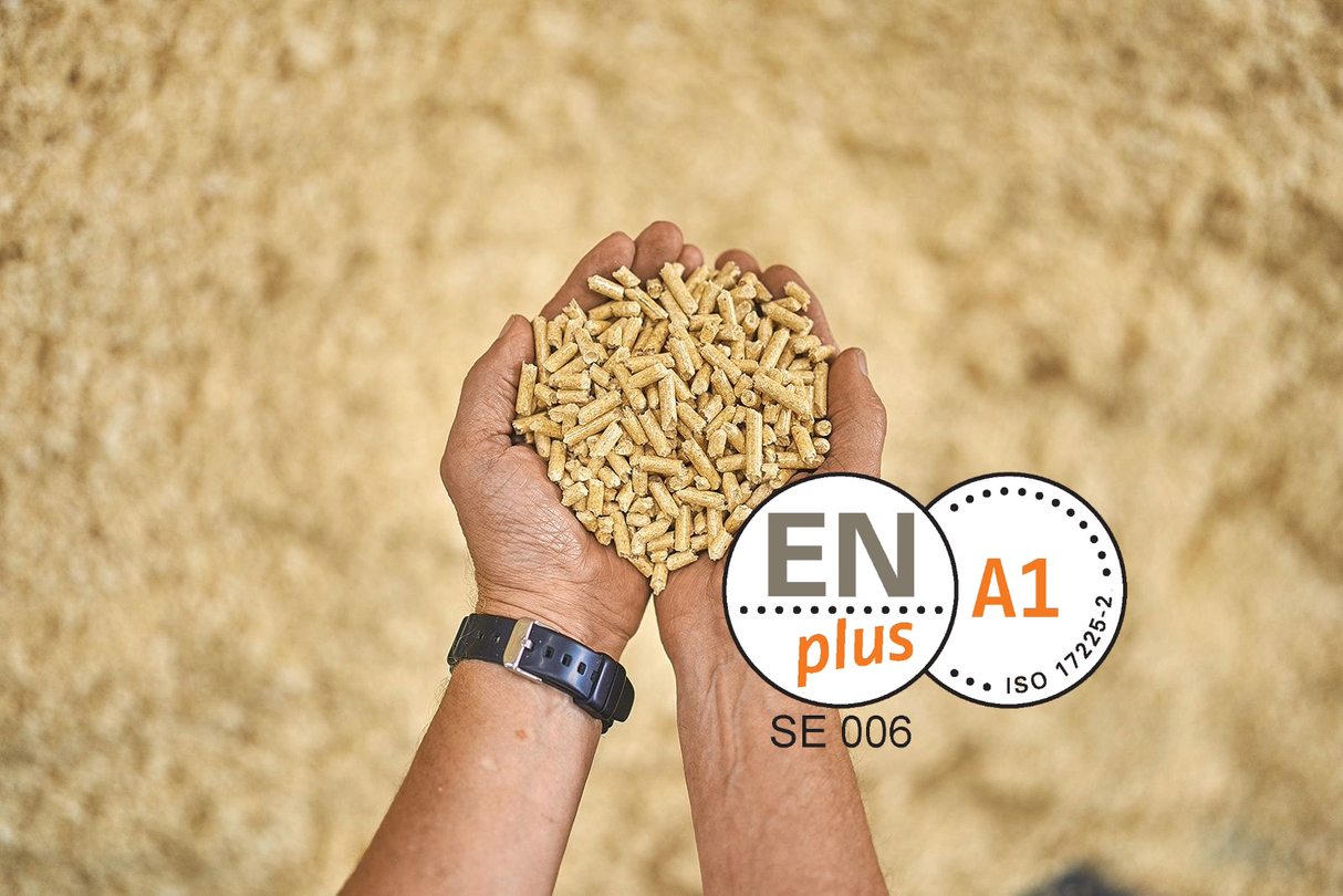 Træpiller 6mm ENplus A1 certificeret 5 x 10 kg.